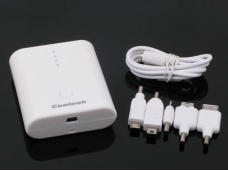 Power Bank 5200mAh Portable Power Source for iPad iPhone iPod-White